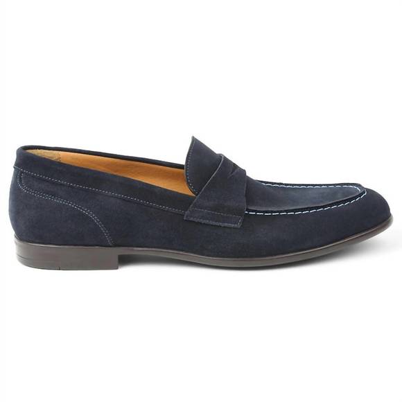NEW BRUNO MAGLI men\'s silas loafers in navy